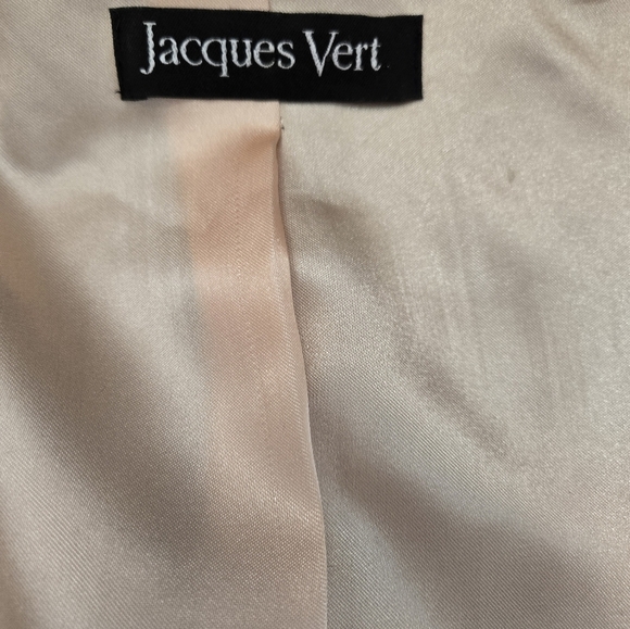 JAQUES VERT Navy Blue Women's Blazer with Gold Accents. Size 12 - Picture 8 of 11